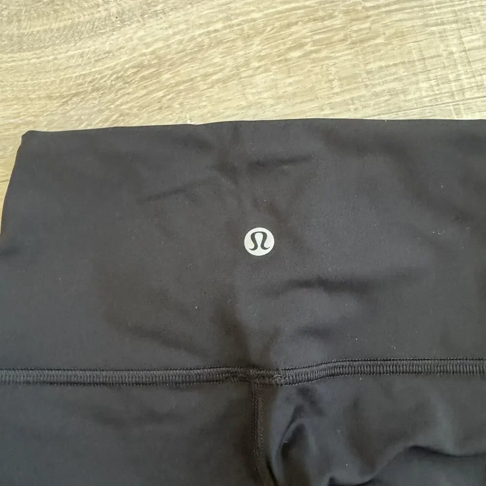 Lululemon Sheer Will High Rise Leggings 28” Camo Black Sz 2